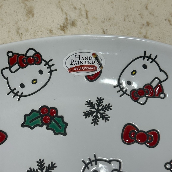 Hello Kitty x Sanrio Christmas Hand Painted Ceramic Serving Tray/Platter *BNWT* - Picture 3 of 4